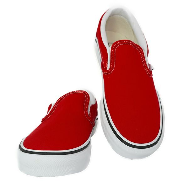 VN0A4BV3JV61 VANS Classic Slip-On (Red) Unisex Adult Men Size 4 | Women Size 5.5 - Picture 3 of 8